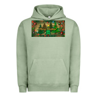 Pigment Oil Green merry christmas license plate Urban Hoodie - BundleAndBundleShop