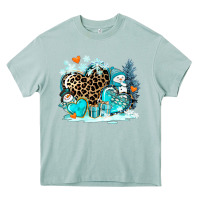 Arona winter hearts with snowmans Heavy Core Tee - AdoDesignShop