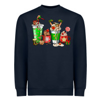 Navy Elf coffee cups Heavyweight Sweatshirt - NancyCooperArtShop