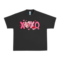 Pigment Black xoxo disco heart valentine's day Urban Heavy Tee - MaliasSmallBusiness