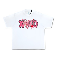 White xoxo disco heart valentine's day Urban Heavy Tee - MaliasSmallBusiness