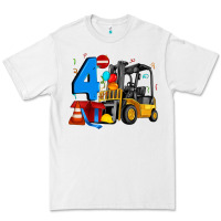 White forklift birthday four Premium Tee - Artiststas