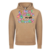 Vintage Coffee fight cancer in all colors Vintage Hoodie - MaliasSmallBusiness
