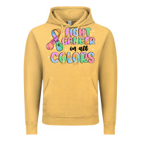 Vintage Mustard fight cancer in all colors Vintage Hoodie - MaliasSmallBusiness