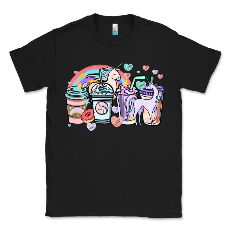 Unicorn Coffee Cups Classic Tee by NancyCooperArtShop | Teevron