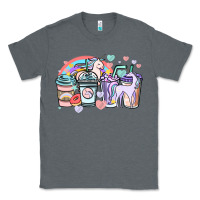 Charcoal Heather unicorn coffee cups Classic Tee - NancyCooperArtShop
