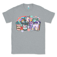 Heather Grey unicorn coffee cups Classic Tee - NancyCooperArtShop