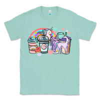 Seafoam unicorn coffee cups Classic Tee - NancyCooperArtShop