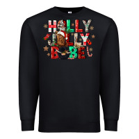 Black holly jolly babe Premium Sweatshirt - CowGirlArtShop