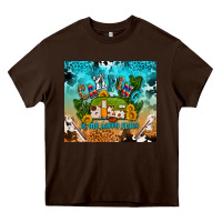 Chocolate Brown camping is my happy place Heavy Core Tee - AdoDesignShop