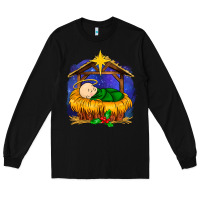 Black baby jesus Long Sleeve Tee - MaliasSmallBusiness