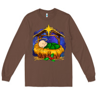 Chestnut baby jesus Long Sleeve Tee - MaliasSmallBusiness
