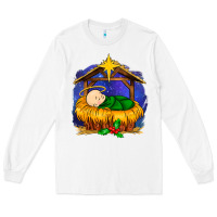 White baby jesus Long Sleeve Tee - MaliasSmallBusiness