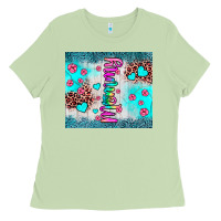 Matcha mommy leopard turquoise Ladies Tee - JahusDesignShop