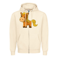 Sandshell cute horse Zipper Hoodie - texasbilliewilder
