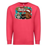 Cardinal small town christmas Premium Sweatshirt - CowGirlArtShop
