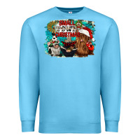 Ocean Blue small town christmas Premium Sweatshirt - CowGirlArtShop