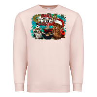 Pale Pink small town christmas Premium Sweatshirt - CowGirlArtShop