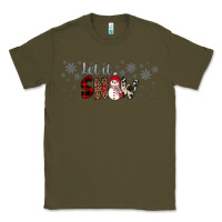 Army Green Christmas let it snow Classic Tee - JahusDesignShop