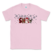Bubblegum Pink Christmas let it snow Classic Tee - JahusDesignShop