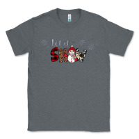 Charcoal Heather Christmas let it snow Classic Tee - JahusDesignShop