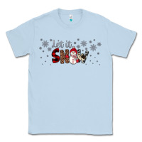 Dusty Blue Christmas let it snow Classic Tee - JahusDesignShop