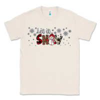 Natural Christmas let it snow Classic Tee - JahusDesignShop