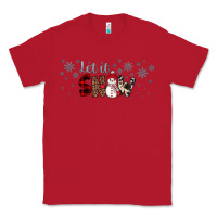 Red Christmas let it snow Classic Tee - JahusDesignShop