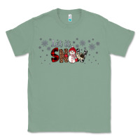 Sage Christmas let it snow Classic Tee - JahusDesignShop