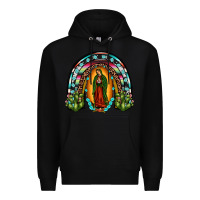 Black our lady of guadalupe rainbow Premium Hoodie - JahusDesignShop