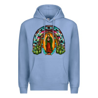 Colony Blue our lady of guadalupe rainbow Premium Hoodie - JahusDesignShop