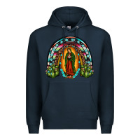 Navy our lady of guadalupe rainbow Premium Hoodie - JahusDesignShop