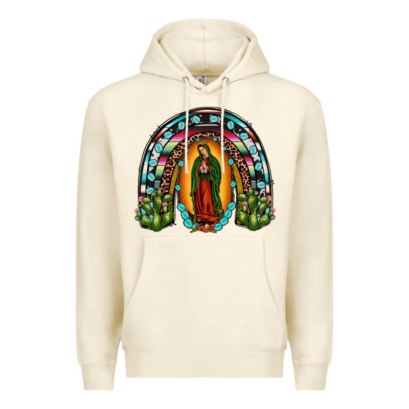Our Lady Of Guadalupe Rainbow Premium Hoodie by JahusDesignShop | Teevron
