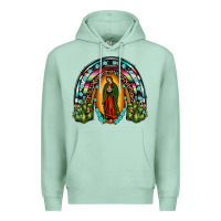 Seafoam our lady of guadalupe rainbow Premium Hoodie - JahusDesignShop