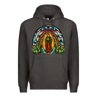 Smoke our lady of guadalupe rainbow Premium Hoodie - JahusDesignShop