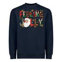 Navy Feeling Jolly Heavyweight Sweatshirt - NancyCooperArtShop