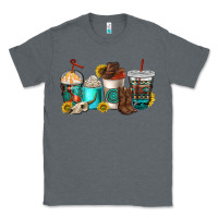 Charcoal Heather western coffee cups Classic Tee - NancyCooperArtShop