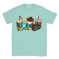 Seafoam western coffee cups Classic Tee - NancyCooperArtShop