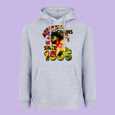 Breaking Chains Since 1865 Heavyweight Hoodie Designed By Cowgirlartshop