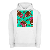 Pigment Lunar Rock american football roses and hearts seamless pattern Urban Hoodie - BundleAndBundleShop