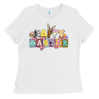White happy easter Ladies Tee - AdoDesignShop