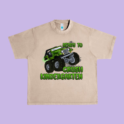 Ready To Crush Kindergarten Urban Heavy Tee Designed By Maliassmallbusiness