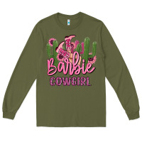 Army Green barbie cowgirl Long Sleeve Tee - MaliasSmallBusiness