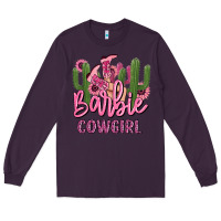 Plum barbie cowgirl Long Sleeve Tee - MaliasSmallBusiness