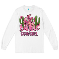 White barbie cowgirl Long Sleeve Tee - MaliasSmallBusiness