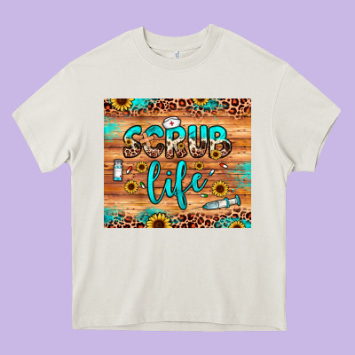 Scrub Life Heavy Core Tee Designed By Jahusdesignshop