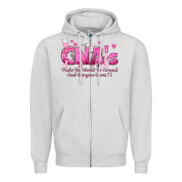 Dove Grey cna s make the world go around and everyone knows Zipper Hoodie - texasbilliewilder