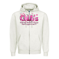 Oatmeal Heather cna s make the world go around and everyone knows Zipper Hoodie - texasbilliewilder