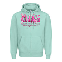 Seafoam cna s make the world go around and everyone knows Zipper Hoodie - texasbilliewilder