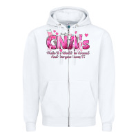 White cna s make the world go around and everyone knows Zipper Hoodie - texasbilliewilder